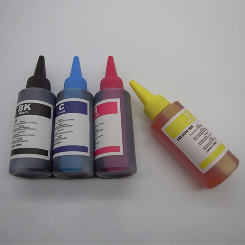 4 x 100ml Refill Ink Kit For Canon and HP Inkjet Printers