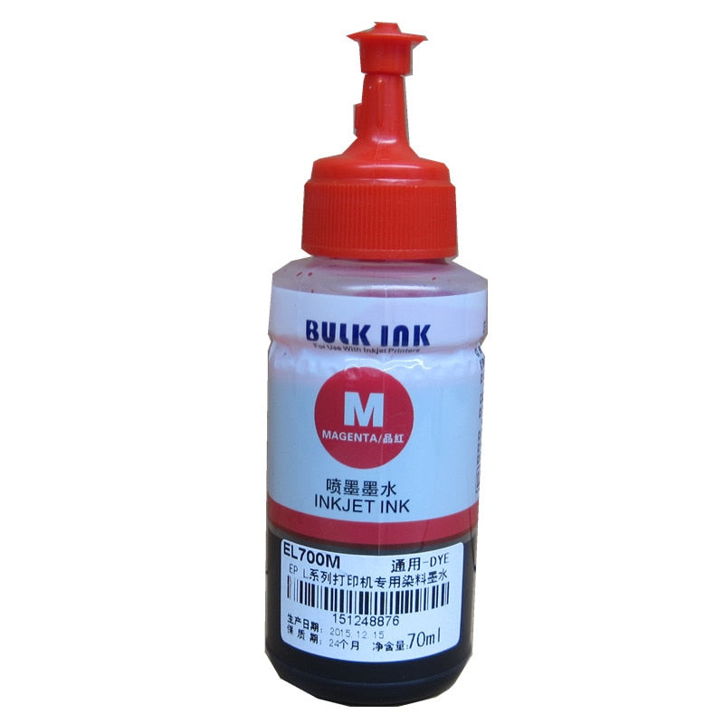 70ml 4 PCS dye Refill Ink kit for EPSON L / EcoTank ET